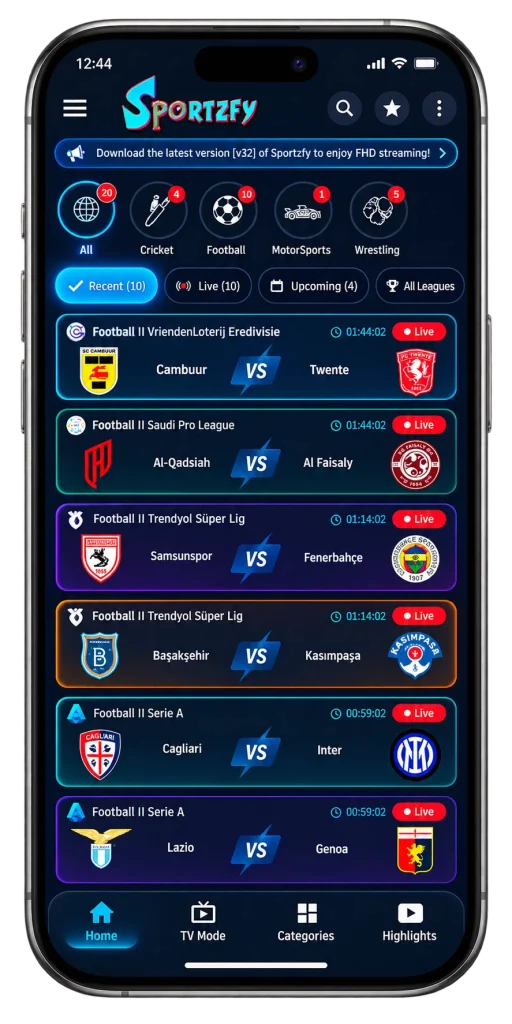 Sportzfy APK Download