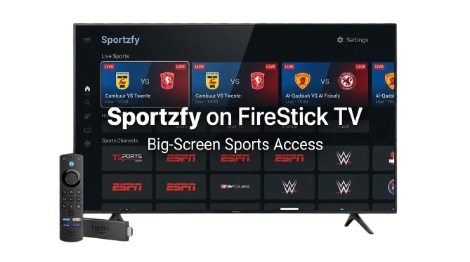 Sportzfy on FireStick TV
